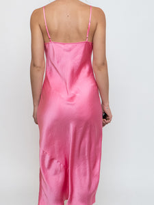 WILFRED x Pink Satin Slip Dress (XS)