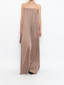 Vintage x Satin Bronze Dress Set (S)