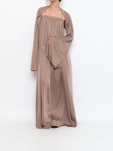 Vintage x Satin Bronze Dress Set (S)