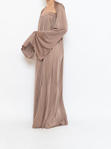 Vintage x Satin Bronze Dress Set (S)