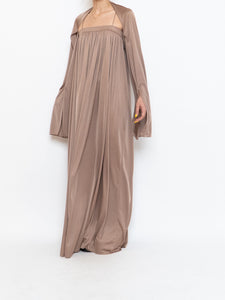 Vintage x Satin Bronze Dress Set (S)