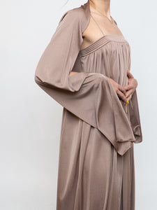 Vintage x Satin Bronze Dress Set (S)