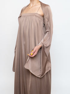 Vintage x Satin Bronze Dress Set (S)