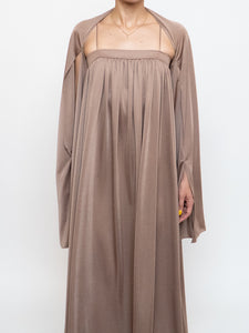 Vintage x Satin Bronze Dress Set (S)
