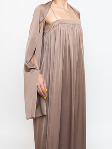 Vintage x Satin Bronze Dress Set (S)