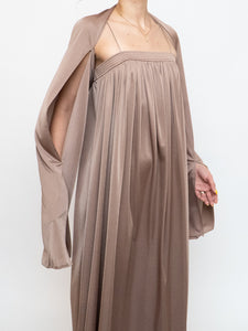 Vintage x Satin Bronze Dress Set (S)