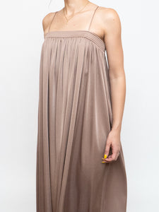 Vintage x Satin Bronze Dress Set (S)