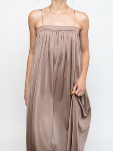 Vintage x Satin Bronze Dress Set (S)