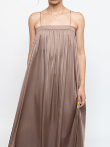Vintage x Satin Bronze Dress Set (S)