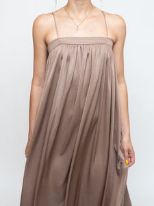 Vintage x Satin Bronze Dress Set (S)