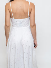 Load image into Gallery viewer, Vintage x BETSEY JOHNSON Silk Rhinestone White Dress (XS, S)