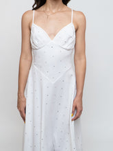 Load image into Gallery viewer, Vintage x BETSEY JOHNSON Silk Rhinestone White Dress (XS, S)