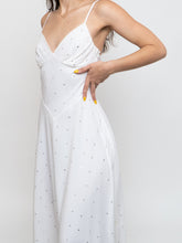 Load image into Gallery viewer, Vintage x BETSEY JOHNSON Silk Rhinestone White Dress (XS, S)