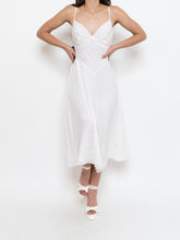 Load image into Gallery viewer, Vintage x BETSEY JOHNSON Silk Rhinestone White Dress (XS, S)