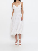 Load image into Gallery viewer, Vintage x BETSEY JOHNSON Silk Rhinestone White Dress (XS, S)