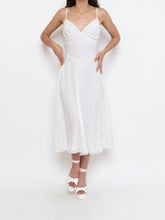 Load image into Gallery viewer, Vintage x BETSEY JOHNSON Silk Rhinestone White Dress (XS, S)