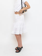 Load image into Gallery viewer, Vintage x White Pleated Midi Skirt (XS-M)