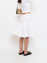 Load image into Gallery viewer, Vintage x White Pleated Midi Skirt (XS-M)