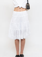 Load image into Gallery viewer, Vintage x White Pleated Midi Skirt (XS-M)