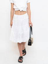 Load image into Gallery viewer, Vintage x White Pleated Midi Skirt (XS-M)