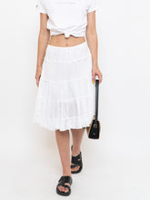 Load image into Gallery viewer, Vintage x White Pleated Midi Skirt (XS-M)