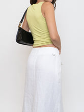 Load image into Gallery viewer, Vintage x Made in Canada x White Soft Linen Maxi Skirt (S, M)