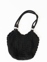 Load image into Gallery viewer, Vintage x Black Crochet Large Purse