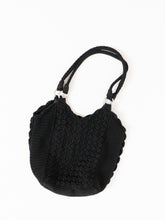 Load image into Gallery viewer, Vintage x Black Crochet Large Purse
