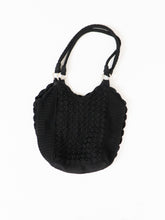 Load image into Gallery viewer, Vintage x Black Crochet Large Purse