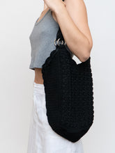 Load image into Gallery viewer, Vintage x Black Crochet Large Purse
