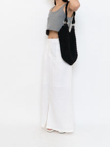Vitnage x White Linen Maxi Skirt (M)