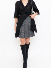 Load image into Gallery viewer, ESSENTIAL ANTWERP x Flowy Black And White Pleated Skirt (S, M)
