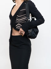 Load image into Gallery viewer, PAOLA FRANI x Made in Italy x Black Patterned Mohair-Blend Cardigan (36)