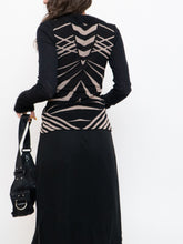 Load image into Gallery viewer, PAOLA FRANI x Made in Italy x Black Patterned Mohair-Blend Cardigan (36)