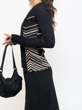 Load image into Gallery viewer, PAOLA FRANI x Made in Italy x Black Patterned Mohair-Blend Cardigan (36)