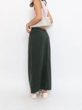 Load image into Gallery viewer, Vintage x Made in Hong Kong x Cotton Forest Green Maxi Skirt (M, L)
