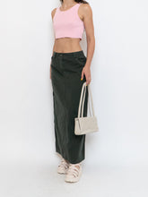 Load image into Gallery viewer, Vintage x Made in Hong Kong x Cotton Forest Green Maxi Skirt (M, L)