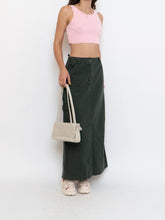Load image into Gallery viewer, Vintage x Made in Hong Kong x Cotton Forest Green Maxi Skirt (M, L)
