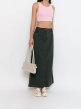 Load image into Gallery viewer, Vintage x Made in Hong Kong x Cotton Forest Green Maxi Skirt (M, L)