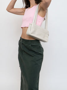 Vintage x Made in Hong Kong x Cotton Forest Green Maxi Skirt (M, L)