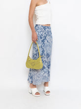 Load image into Gallery viewer, Vintage x Blue Paisley Lined Maxi Skirt (XS-M)