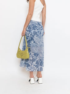Vintage x Blue Paisley Lined Maxi Skirt (XS-M)