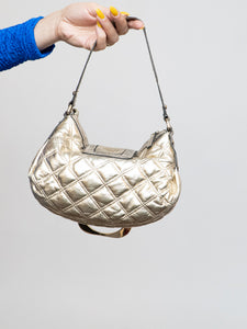 Vintage x GUESS Champagne Buckled Purse