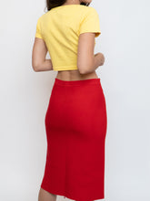 Load image into Gallery viewer, Vintage x Made in Canada x Yellow Crop Tee (XS, S)
