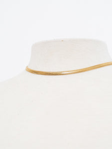 Vintage Gold Plated Chain Choker Necklace