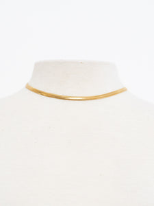 Vintage Gold Plated Chain Choker Necklace