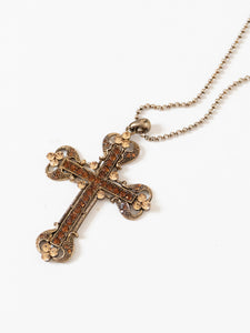 Vintge x Cross Rhinestone Necklace