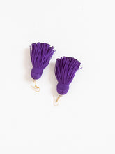 Load image into Gallery viewer, Made in Mexico x Purple Fringe Earring