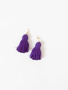 Made in Mexico x Purple Fringe Earring