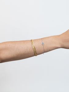 Vintage x Thick Gold Textured Bracelet